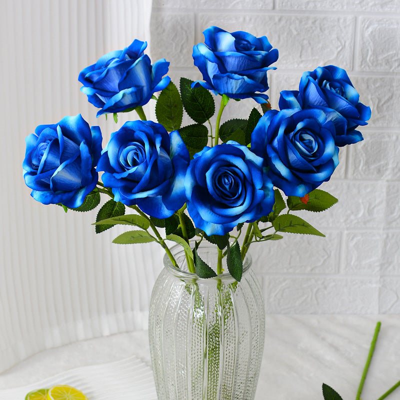 Single flannel artificial flower