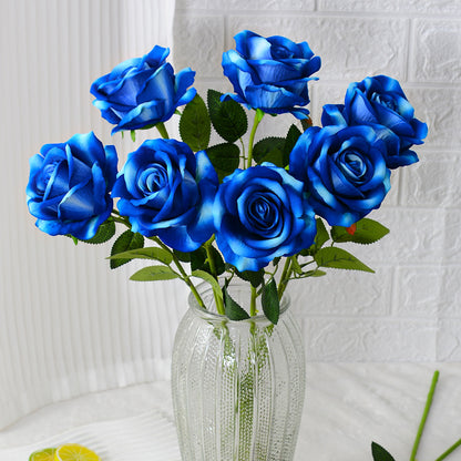 Single flannel artificial flower